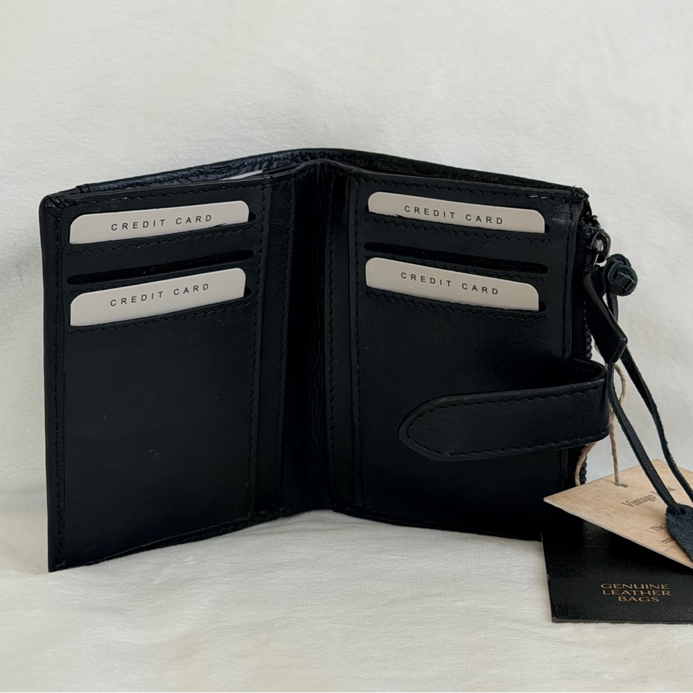 Genuine Leather Black Embossed Wallet - Unbranded - Picture 8 of 14